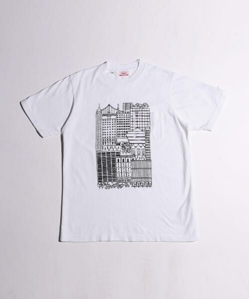 ＜タカシマヤ＞送料無料！＜Batten x BY＞ NYC-MANHATTAN/Tシャツ